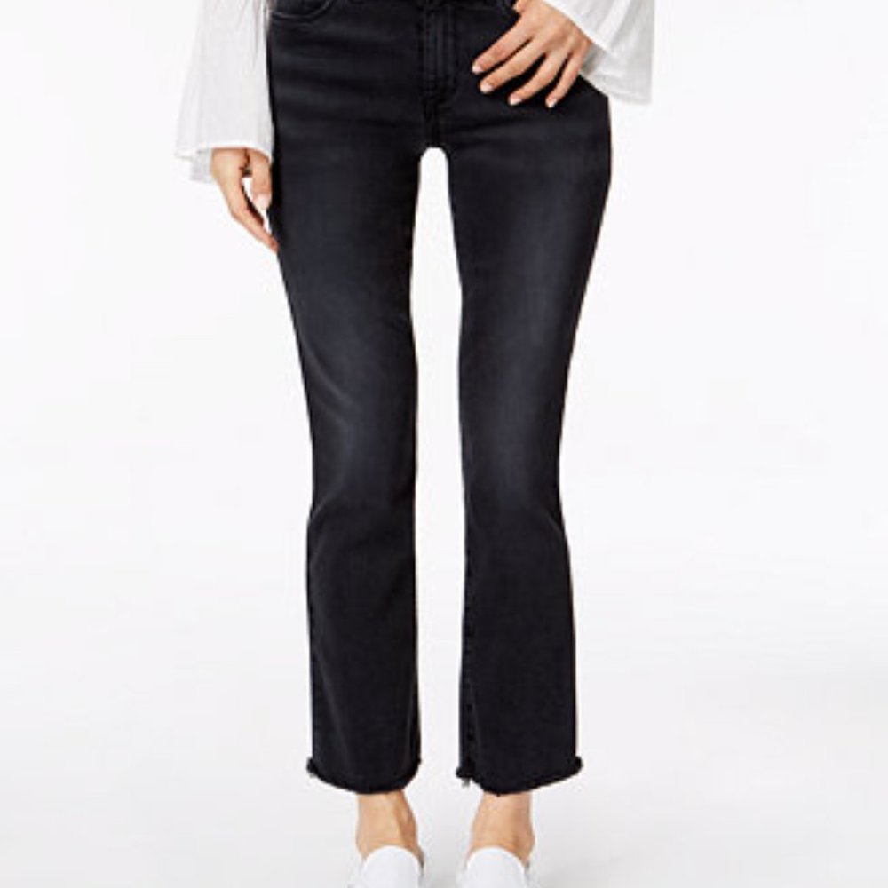 STS Blue Frayed-Hem Kick-Flare Jeans